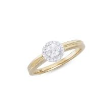 14KT Yellow Gold 0.24ctw Diamond Ring