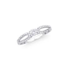 14KT White Gold 0.43ctw Diamond Ring