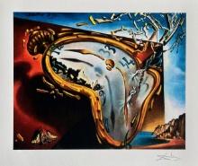 Salvador Dali SOFT WATCH EXPLOSION Facsimile Signed Giclee