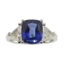 Lovely 3.08 Ct GIA Certified Natural Sapphire Ring