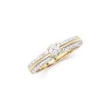 14KT Yellow Gold 0.52ctw Diamond Ring