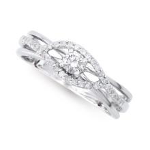 14KT White Gold 0.40ctw Diamond Ring