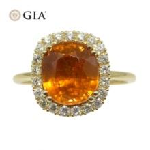 Dazzling 4.23 Ct GIA Certified Natural Garnet Ring