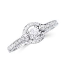 14KT White Gold 0.45ctw Diamond Ring