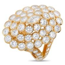 Cartier 18K Yellow Gold 4.50ct Diamond Cocktail Ring