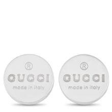 Gucci Silver Trademark Stud Earrings