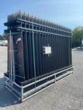 New Skid Lot (24) 10X7' Galvanized Iron Fence