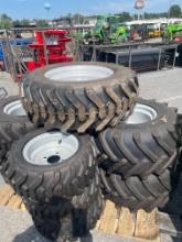 Skid Lot Of Tractor Tires