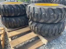 New Set Of (4) 10-16.5 NHS Skid Loader Wheels