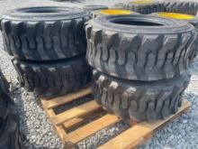 New Set Of (4) SKS-1 12-16.5 Skid Loader Tires