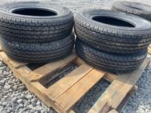 New Set Of (4) ST205/75R15 Radial Trailer Tires