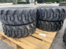 New Set Of (4) 10-16.5 NHS SKS1 Skid Loader Tires