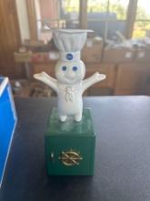 Vintage Pillsbury 9" Doughboy Battery Operated Giggling Coin Bank......Shipping