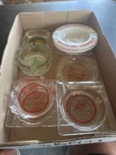 Ashtrays: Manilla, Ricketts, West Side, Manning, Denison, Dunlap......Shipping