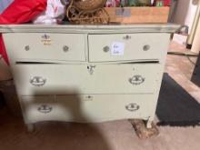 Painted Serpentine Front Dresser