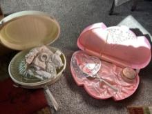 Electric vintage hair dryer, dresser set,