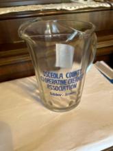 Osceola County Co-Operative Creamery Association, Sibley, Iowa pitcher......Shipping