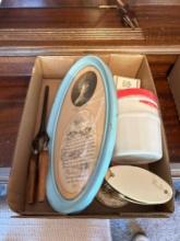 Westclock...alarm clock, vintage curling iron, etc.......Shipping