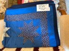 Hand made queen size quilt, machine sewn and tied.... (Nice)......Shipping