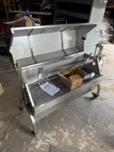 New Vevor Co, 40in x 16in Mobile Spit Rotisserie Roaster Grill