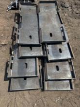 New KC Co Skidloader Weldable Attachment Plate