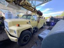 1989 Ford F-800 Digger Derrick Truck (located offsite-please read full description)