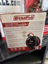 New DynaFlo Commercial Retractable Hose Reel w/ 50ft 3/8in Air Hose