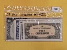 Twenty-three pieces of Japan WWII currency