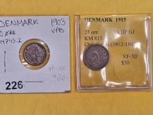 Two more, little better, Danish coins