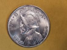 Choice Brilliant Uncirculated 1947 Panama 1 balboa