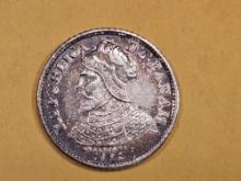 Brilliant About Uncirculated Plus 1904 Panama five centavos