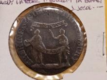 CONDER! 1792 Middlesex half-penny token