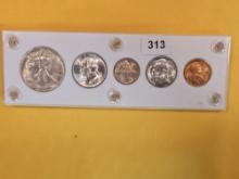 Brilliant Uncirculated 1945 Year Coin Set