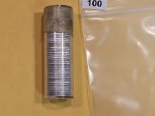 Original Brilliant Uncirculated FULL ROLL of 1956 silver Roosevelt Dimes