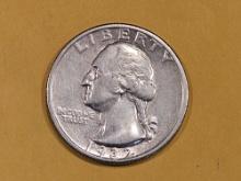 ** KEY DATE 1932-S Washington Quarter in About Uncirculated