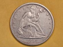 1858 Seated Liberty half Dollar