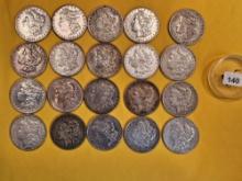 ** FULL ROLL ** Twenty Morgan Silver Dollars