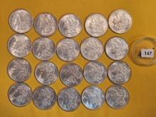 ** FULL ROLL ** Twenty Morgan Silver Dollars