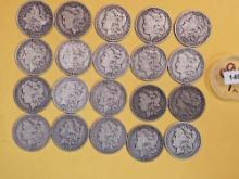 ** FULL ROLL ** Twenty Morgan Silver Dollars