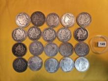 ** FULL ROLL ** Twenty Morgan Silver Dollars