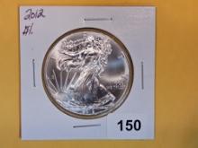 GEM Brilliant Uncirculated 2012 American Silver Eagle