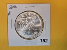 GEM Brilliant Uncirculated 2016 American Silver Eagle