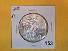 GEM Brilliant Uncirculated 2018 American Silver Eagle