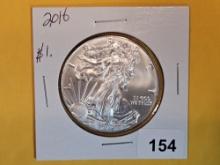 GEM Brilliant Uncirculated 2016 American Silver Eagle