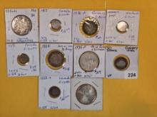 Ten more little better silver World coins