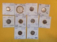 Ten more little better silver World coins