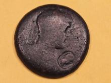 ANCIENT! Roman coin with 2 countermarks