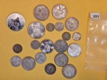 Fun Bag of mixed SILVER World Coins