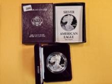 1989 GEM Proof Deep Cameo American Silver Eagle