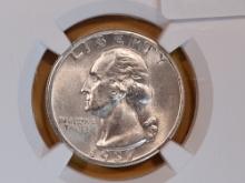 * GEM! NGC 1937-D Washington Quarter in Mint State 65